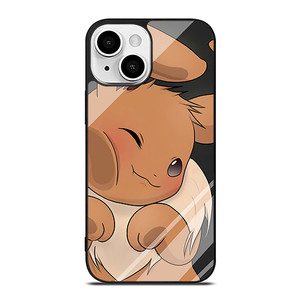 Pokemon Eevee Cute Face iPhone 13 Mini Case Cover Pokemon Eevee Cute Face iPhone 13 Mini Case Cover