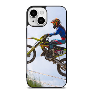 Stunt In Motocross Dirt Bike iPhone 13 Mini Case Cover Stunt In Motocross Dirt Bike iPhone 13 Mini Case Cover