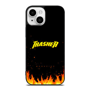 Trasher Smoldering Font iPhone 13 Mini Case Cover Trasher Smoldering Font iPhone 13 Mini Case Cover