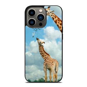 MOM AND BABY GIRAFFE EAT iPhone 13 Pro Case Cover MOM AND BABY GIRAFFE EAT iPhone 13 Pro Case Cover