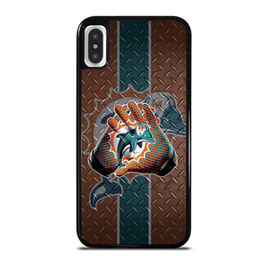 Miami Dolphins Football Gloves iPhone X / XS Case Cover Miami Dolphins Football Gloves iPhone X / XS Case Cover