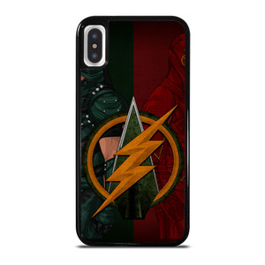 THE FLASH GREEN ARROW iPhone X / XS Case Cover THE FLASH GREEN ARROW iPhone X / XS Case Cover