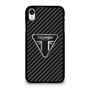 Triumph Motorcycle Carbon Logo iPhone XR Case Cover Triumph Motorcycle Carbon Logo iPhone XR Case Cover