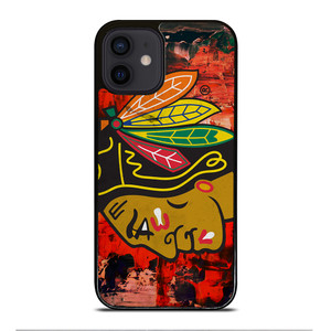 Chicago Blackhawks Symbol iPhone 12 Mini Case Cover Chicago Blackhawks Symbol iPhone 12 Mini Case Cover