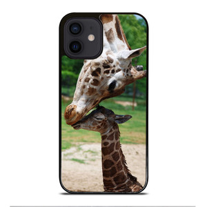 MOM & BABY GIRAFFE iPhone 12 Mini Case Cover MOM & BABY GIRAFFE iPhone 12 Mini Case Cover