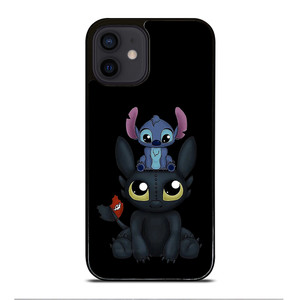 Toothless And Stitch iPhone 12 Mini Case Cover Toothless And Stitch iPhone 12 Mini Case Cover