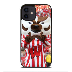 Wisconsin Mascot Image iPhone 12 Mini Case Cover Wisconsin Mascot Image iPhone 12 Mini Case Cover
