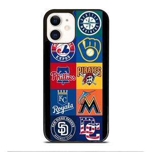 MLB Team Logo 3 iPhone 12 Case Cover MLB Team Logo 3 iPhone 12 Case Cover