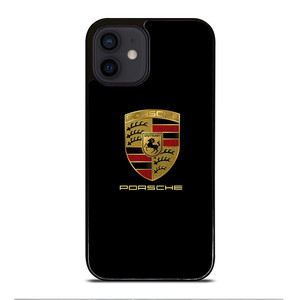 Porsche In Black Logo iPhone 12 Mini Case Cover Porsche In Black Logo iPhone 12 Mini Case Cover