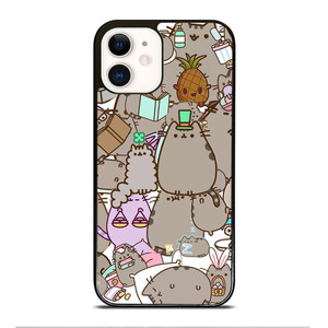 Pusheen Cartoon Collage iPhone 12 Case Cover Pusheen Cartoon Collage iPhone 12 Case Cover
