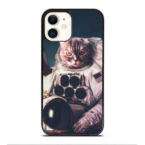 The Astronaut Cat iPhone 12 Case Cover The Astronaut Cat iPhone 12 Case Cover