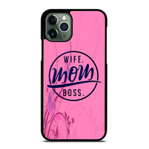 SHORT QUOTE WIFE MOM BOSS iPhone 11 Pro Max Case Cover SHORT QUOTE WIFE MOM BOSS iPhone 11 Pro Max Case Cover