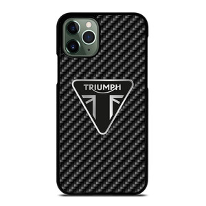 Triumph Motorcycle Carbon Logo iPhone 11 Pro Max Case Cover Triumph Motorcycle Carbon Logo iPhone 11 Pro Max Case Cover