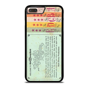 Printed World Disney Ticket iPhone 7 Plus / 8 Plus Case Cover Printed World Disney Ticket iPhone 7 Plus / 8 Plus Case Cover