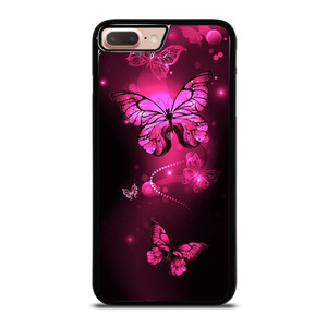 Purple Butterfly Pink iPhone 7 Plus / 8 Plus Case Cover Purple Butterfly Pink iPhone 7 Plus / 8 Plus Case Cover