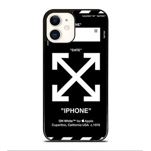 Off White Black Wall iPhone 12 Case Cover Off White Black Wall iPhone 12 Case Cover