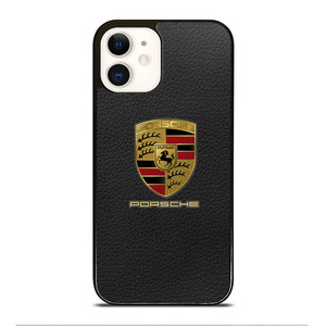 Porsche Leather Logo iPhone 12 Case Cover Porsche Leather Logo iPhone 12 Case Cover