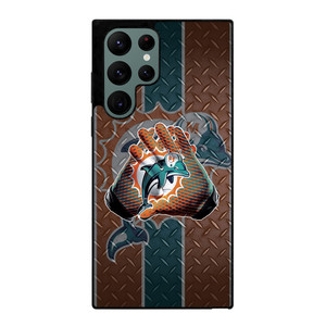 Miami Dolphins Football Gloves Samsung Galaxy S22 Ultra 5G Case Cover Miami Dolphins Football Gloves Samsung Galaxy S22 Ultra 5G Case Cover