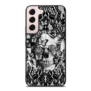 Skull Butterfly Lace Samsung Galaxy S22 Plus 5G Case Cover Skull Butterfly Lace Samsung Galaxy S22 Plus 5G Case Cover