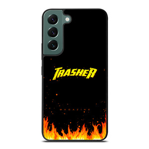 Trasher Smoldering Font Samsung Galaxy S22 5G Case Cover Trasher Smoldering Font Samsung Galaxy S22 5G Case Cover