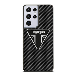 Triumph Motorcycle Carbon Logo Samsung Galaxy S21 Ultra 5G Case Cover Triumph Motorcycle Carbon Logo Samsung Galaxy S21 Ultra 5G Case Cover