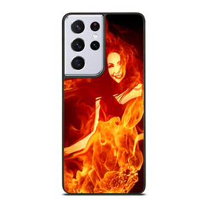 Woman In Fire Samsung Galaxy S21 Ultra 5G Case Cover Woman In Fire Samsung Galaxy S21 Ultra 5G Case Cover