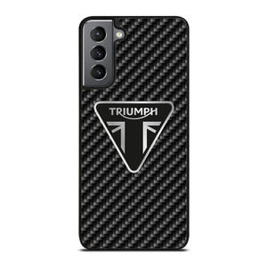 Triumph Motorcycle Carbon Logo Samsung Galaxy S21 Plus 5G Case Cover Triumph Motorcycle Carbon Logo Samsung Galaxy S21 Plus 5G Case Cover