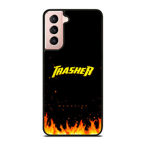 Trasher Smoldering Font Samsung Galaxy S21 5G Case Cover Trasher Smoldering Font Samsung Galaxy S21 5G Case Cover