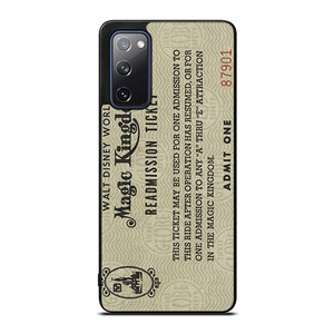 Readmission Ticket Print Walt Disney World Samsung Galaxy S20 FE 5G 2022 Case Cover Readmission Ticket Print Walt Disney World Samsung Galaxy S20 FE 5G 2022 Case Cover