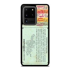 Printed World Disney Ticket Samsung Galaxy S20 Ultra 5G Case Cover Printed World Disney Ticket Samsung Galaxy S20 Ultra 5G Case Cover