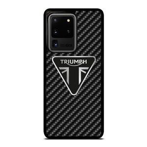 Triumph Motorcycle Carbon Logo Samsung Galaxy S20 Ultra 5G Case Cover Triumph Motorcycle Carbon Logo Samsung Galaxy S20 Ultra 5G Case Cover