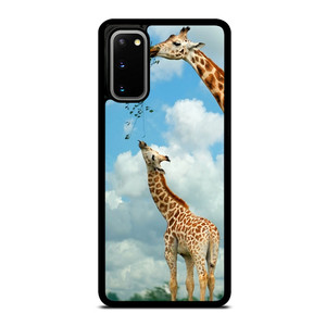 MOM AND BABY GIRAFFE EAT Samsung Galaxy S20 5G Case Cover MOM AND BABY GIRAFFE EAT Samsung Galaxy S20 5G Case Cover