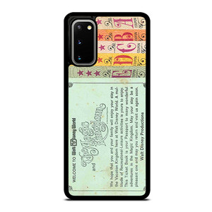Printed World Disney Ticket Samsung Galaxy S20 5G Case Cover Printed World Disney Ticket Samsung Galaxy S20 5G Case Cover