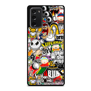 Sticker Bomb Collage Samsung Galaxy Note 20 5G Case Cover Sticker Bomb Collage Samsung Galaxy Note 20 5G Case Cover