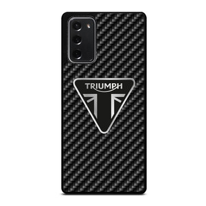 Triumph Motorcycle Carbon Logo Samsung Galaxy Note 20 5G Case Cover Triumph Motorcycle Carbon Logo Samsung Galaxy Note 20 5G Case Cover