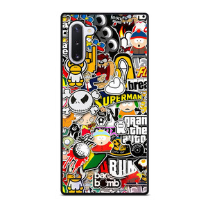 Sticker Bomb Collage Samsung Galaxy Note 10 5G Case Cover Sticker Bomb Collage Samsung Galaxy Note 10 5G Case Cover