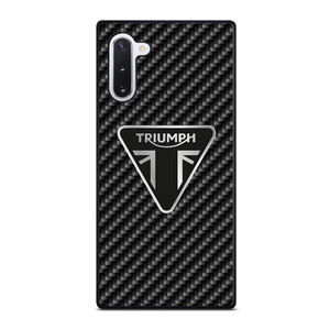 Triumph Motorcycle Carbon Logo Samsung Galaxy Note 10 5G Case Cover Triumph Motorcycle Carbon Logo Samsung Galaxy Note 10 5G Case Cover