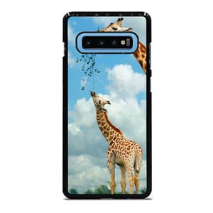 MOM AND BABY GIRAFFE EAT Samsung Galaxy S10 Plus Case Cover MOM AND BABY GIRAFFE EAT Samsung Galaxy S10 Plus Case Cover