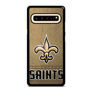 NEW ORLEANS SAINTS LOGO AND BACKGROUND Samsung Galaxy S10 5G Case Cover NEW ORLEANS SAINTS LOGO AND BACKGROUND Samsung Galaxy S10 5G Case Cover