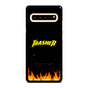 Trasher Smoldering Font Samsung Galaxy S10 5G Case Cover Trasher Smoldering Font Samsung Galaxy S10 5G Case Cover