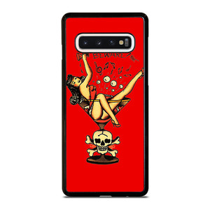 SAILOR JERRY BEWARE Samsung Galaxy S10 Case Cover SAILOR JERRY BEWARE Samsung Galaxy S10 Case Cover