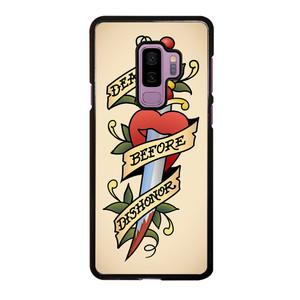 SAILOR JERRY DEATH BEFORE DISHONOR Samsung Galaxy S9 Plus Case Cover SAILOR JERRY DEATH BEFORE DISHONOR Samsung Galaxy S9 Plus Case Cover