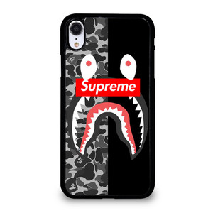 SUPREME BAPE SHARK iPhone XR Case Cover SUPREME BAPE SHARK iPhone XR Case Cover