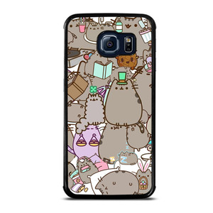 Pusheen Cartoon Collage Samsung Galaxy S6 Edge Case Cover Pusheen Cartoon Collage Samsung Galaxy S6 Edge Case Cover