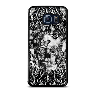 Skull Butterfly Lace Samsung Galaxy S6 Edge Case Cover Skull Butterfly Lace Samsung Galaxy S6 Edge Case Cover