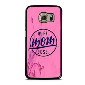 SHORT QUOTE WIFE MOM BOSS Samsung Galaxy S6 Case Cover SHORT QUOTE WIFE MOM BOSS Samsung Galaxy S6 Case Cover