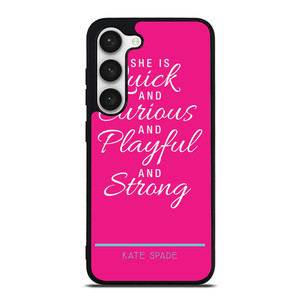 SHE IS KATE SPADE Samsung Galaxy S23 Case Cover SHE IS KATE SPADE Samsung Galaxy S23 Case Cover