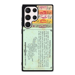 Printed World Disney Ticket Samsung Galaxy S23 Ultra Case Cover Printed World Disney Ticket Samsung Galaxy S23 Ultra Case Cover