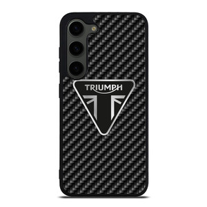 Triumph Motorcycle Carbon Logo Samsung Galaxy S23 Plus Case Cover Triumph Motorcycle Carbon Logo Samsung Galaxy S23 Plus Case Cover