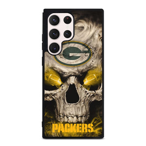 Green Bay Packers Skull Samsung Galaxy S23 Ultra Case Cover Green Bay Packers Skull Samsung Galaxy S23 Ultra Case Cover